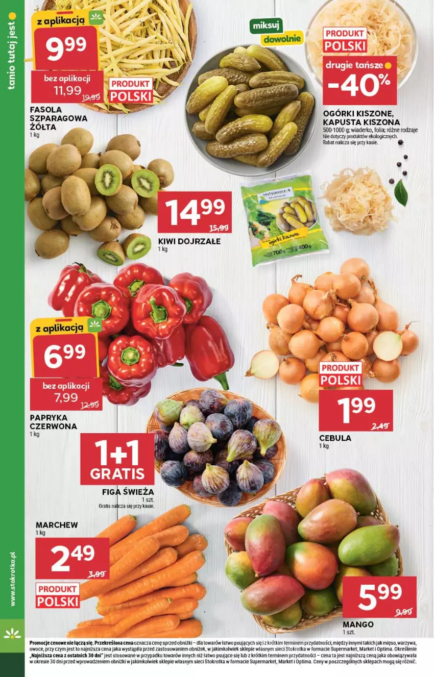 Gazetka promocyjna Stokrotka - Market - ważna 10.09 do 16.09.2026 - strona 12 - produkty: Cebula, Fa, Fasola, Kiwi, Mięso, Optima, Owoce, Papryka, Papryka czerwona, Warzywa