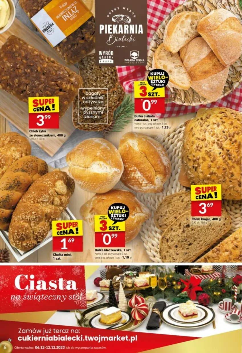 Gazetka promocyjna Twoj Market - ważna 06.12 do 12.12.2023 - strona 38 - produkty: Chleb, Tera