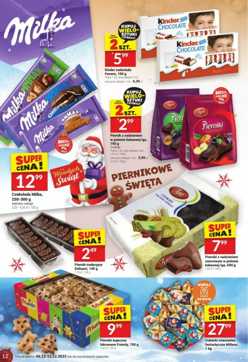 Gazetka promocyjna Twoj Market - ważna 06.12 do 12.12.2023 - strona 4 - produkty: Czekolada, Milka, Piernik