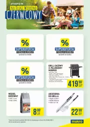 Gazetka promocyjna Makro - [Oferta specjalna] Długi weekend czerwcowy - Gazetka - ważna od 05.06 do 05.06.2021 - strona 4 - produkty: Mus, Węgiel drzewny, Stolik, Haczyk, Grill, Grill gazowy