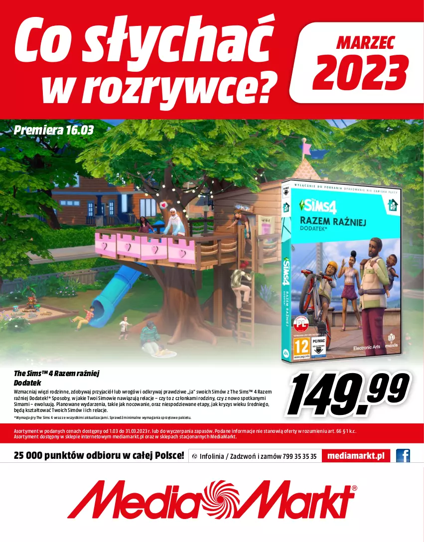 Gazetka promocyjna Media Markt - Gazetka Media Markt - ważna 01.03 do 31.03.2023 - strona 16 - produkty: Gry, The Sims