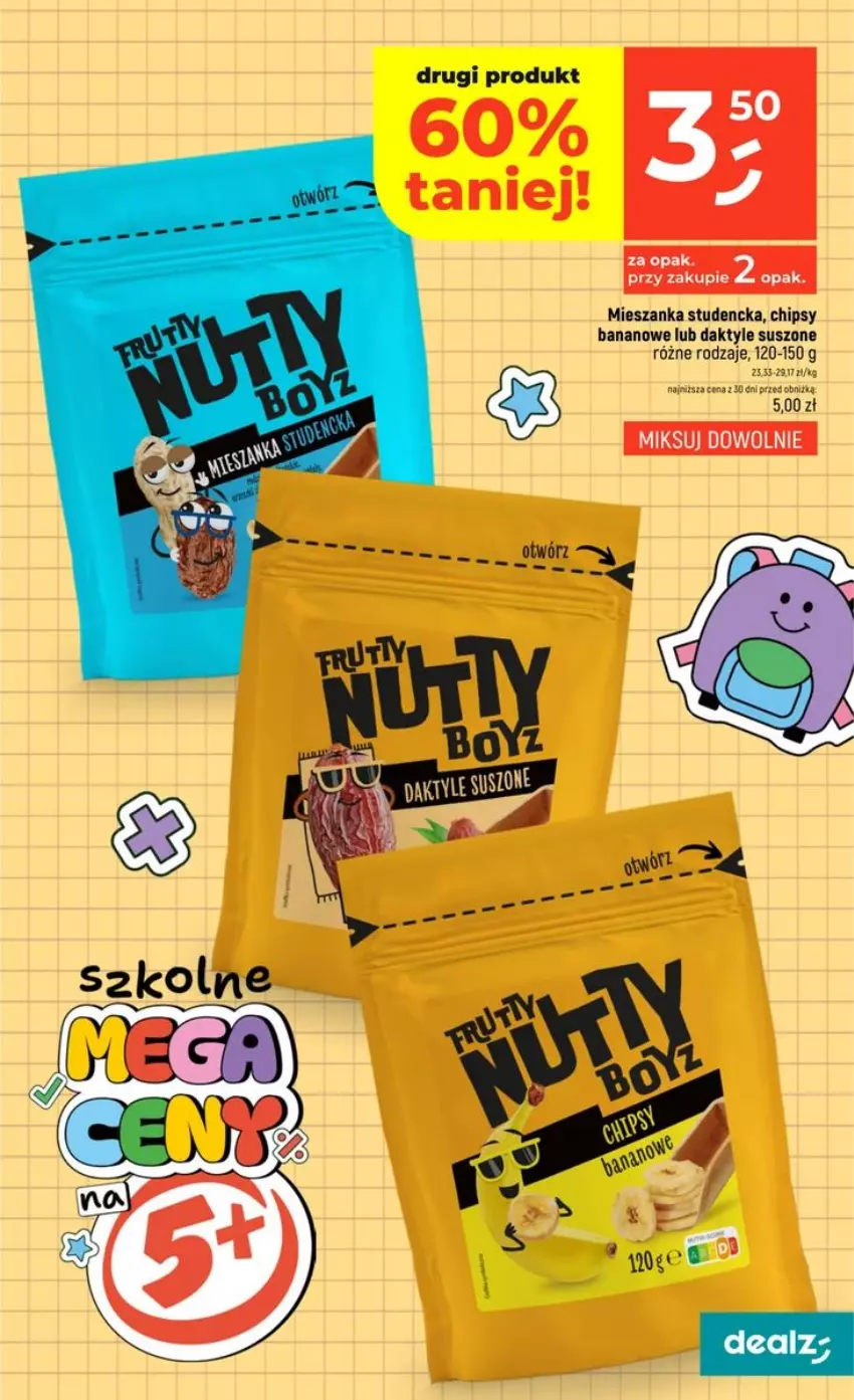 Gazetka promocyjna Dealz - NOWA GAZETKA - ważna 20.08 do 26.08.2026 - strona 19 - produkty: Chipsy, Daktyle, Mieszanka studencka