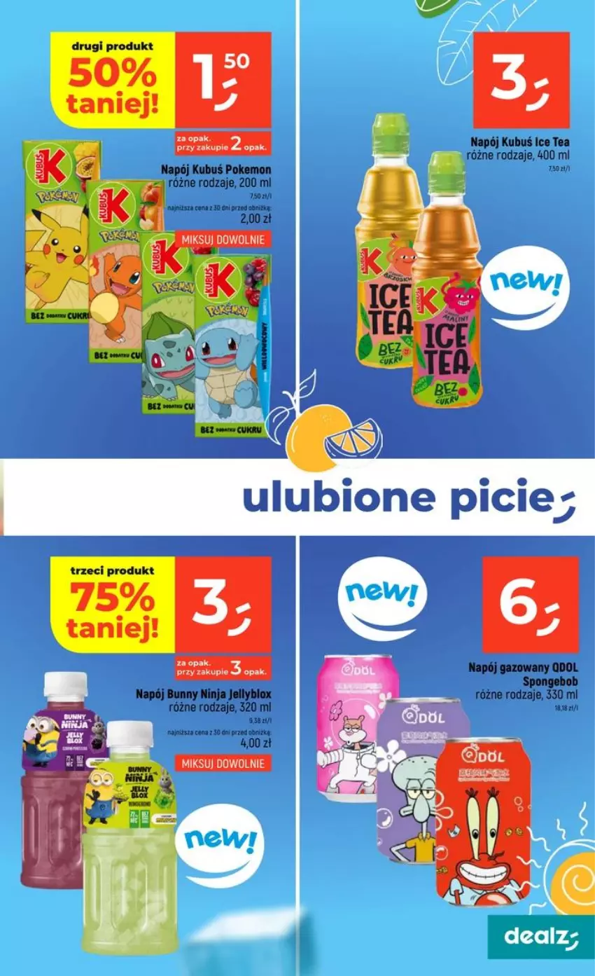 Gazetka promocyjna Dealz - NOWA GAZETKA - ważna 20.08 do 26.08.2026 - strona 25 - produkty: Ice tea, Kubuś, Napój, Napój gazowany
