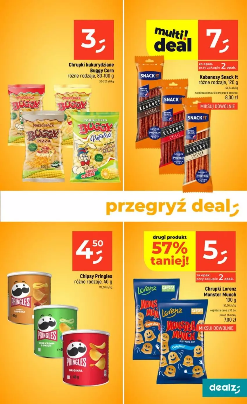 Gazetka promocyjna Dealz - NOWA GAZETKA - ważna 20.08 do 26.08.2026 - strona 27 - produkty: Chipsy, Chrupki, Gry, Kabanos, Lorenz, Pringles