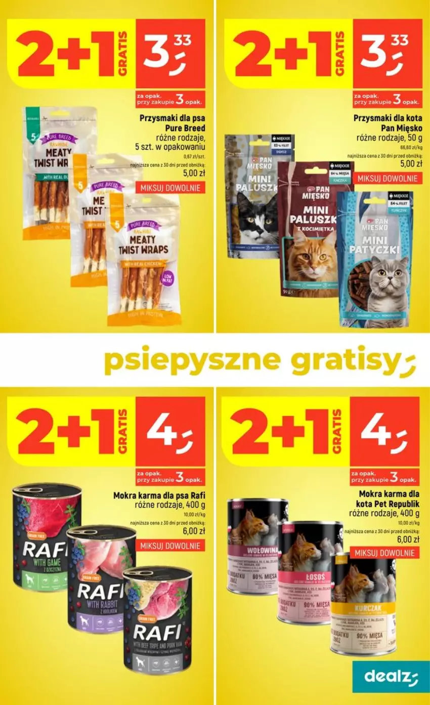 Gazetka promocyjna Dealz - NOWA GAZETKA - ważna 20.08 do 26.08.2026 - strona 33 - produkty: Mokra karma, Przysmaki, Pur