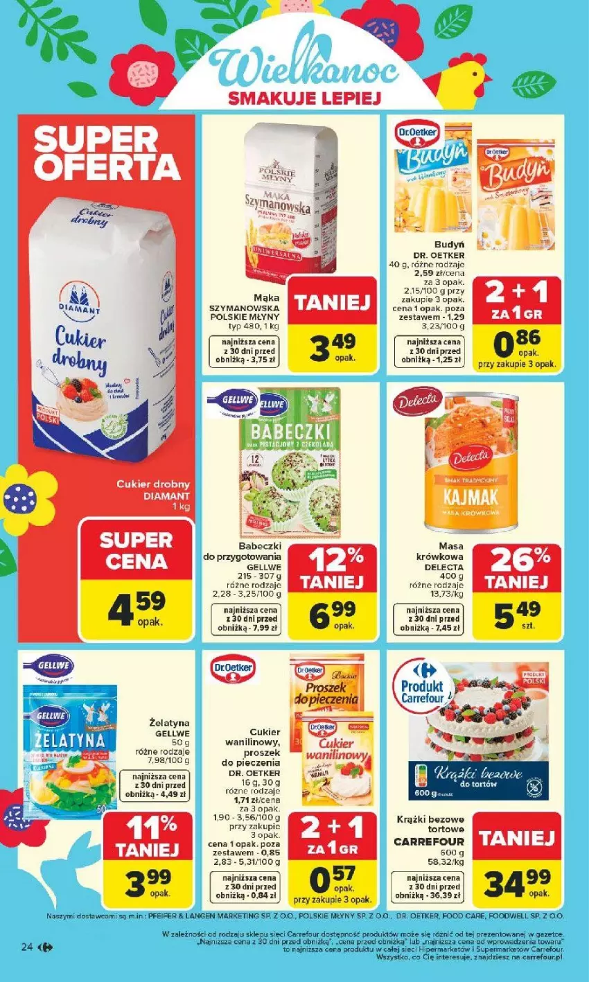 Gazetka promocyjna Carrefour - Gazetka Carrefour, Market od poniedziałku! - ważna 09.03 do 14.03.2026 - strona 26 - produkty: Budyń, Cukier, Delecta, Diamant, Dr. Oetker, Fa, Masa krówkowa, Piec, Polskie Młyny, Por