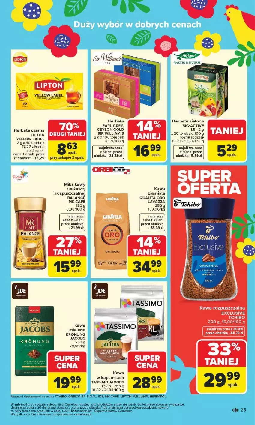 Gazetka promocyjna Carrefour - Gazetka Carrefour, Market od poniedziałku! - ważna 09.03 do 14.03.2026 - strona 27 - produkty: BIC, Earl Grey, Fa, Herbapol, Herbata, Herbata czarna, Iams, Jacobs, Kawa, Kawa rozpuszczalna, Lipton, Tassimo, Tchibo