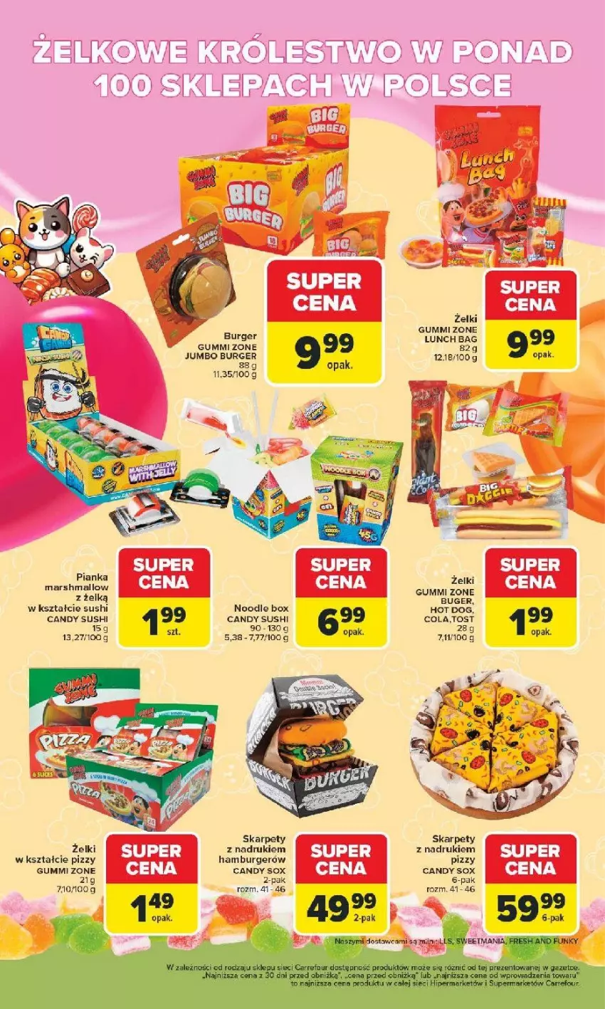 Gazetka promocyjna Carrefour - Gazetka Carrefour, Market od poniedziałku! - ważna 09.03 do 14.03.2026 - strona 44 - produkty: Burger, Candy, Fa, Hamburger, Hot dog, Karp, LANA, Mars, Ser, Sushi