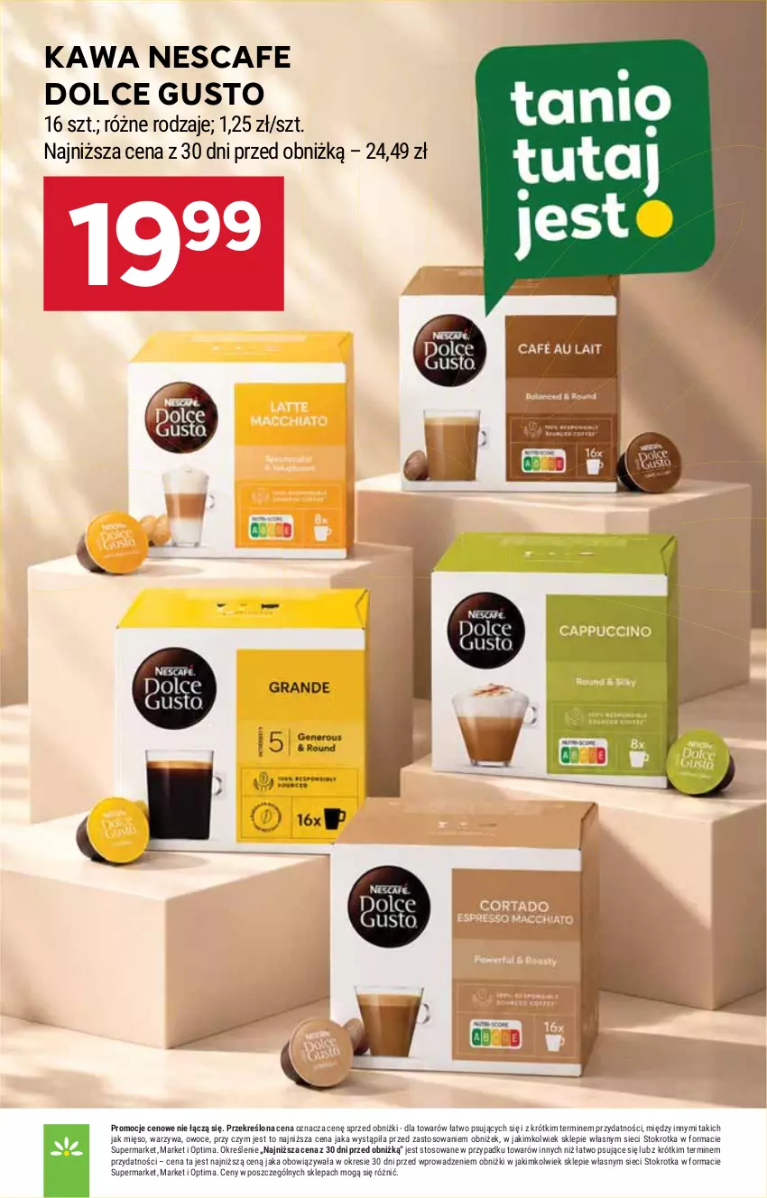 Gazetka promocyjna Stokrotka - Market - ważna 15.10 do 21.10.2026 - strona 21 - produkty: Dolce Gusto, Kawa, Mięso, Optima, Owoce, Warzywa