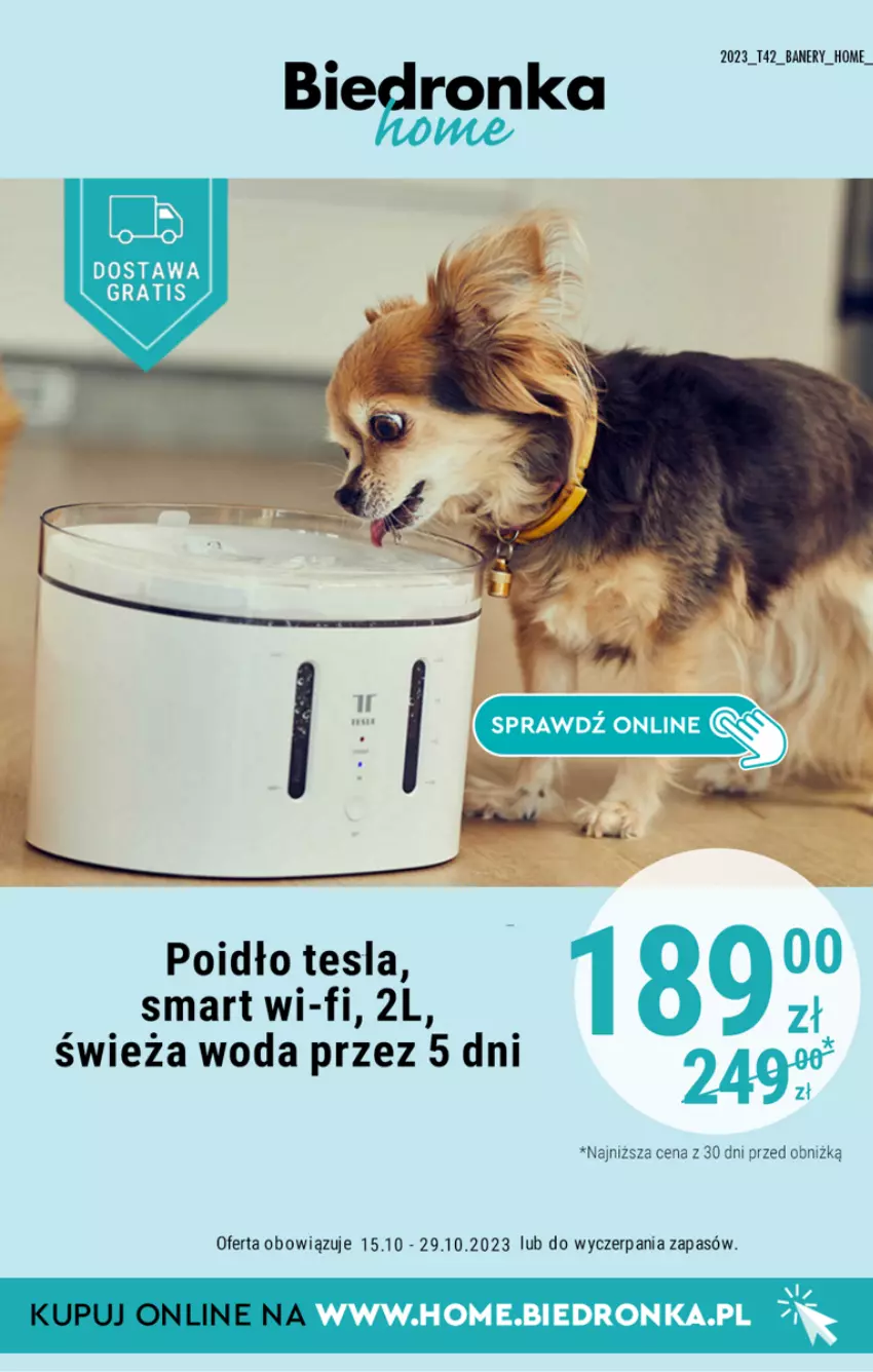 Gazetka promocyjna Biedronka - Biedronka Home - Gazetka - Biedronka.pl - ważna 15.10 do 29.10.2023 - strona 4 - produkty: Gra, LG, Tesla, Woda