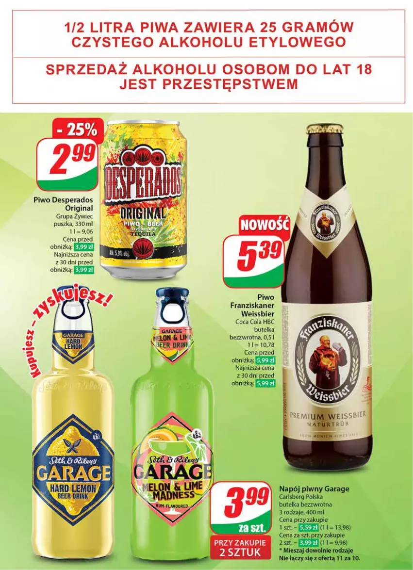 Gazetka promocyjna Dino - Gazetka 39 / 2024 - ważna 25.09 do 01.10.2024 - strona 41 - produkty: Carlsberg, Desperados, Gin, Gra, Napój, Piwa, Piwo, Skaner