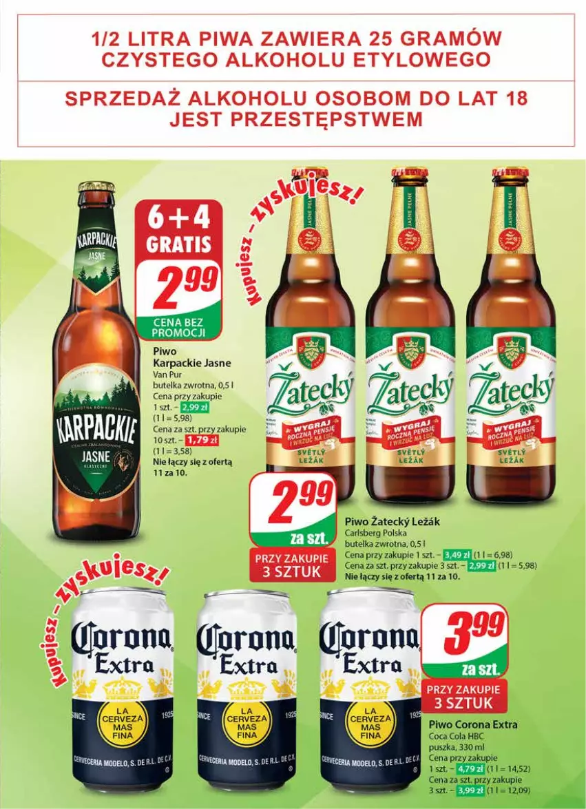 Gazetka promocyjna Dino - Gazetka 39 / 2024 - ważna 25.09 do 01.10.2024 - strona 43 - produkty: Carlsberg, Corona Extra, Fa, Gra, Karp, Klej, Piwa, Piwo, Pur