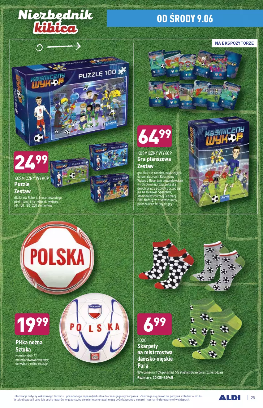 Gazetka promocyjna Aldi - ważna 07.06 do 12.06.2021 - strona 25 - produkty: BIC, Fa, Gra, Gry, Karp, Noż, Piłka nożna, Puzzle, Ser, Wełna