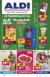 Gazetka promocyjna Aldi - Gazetka - ważna od 12.06 do 12.06.2021 - strona 1 - produkty: BIC, 7up, Brie, Chipsy, Mirinda, Kosz, Koszula, Tera, Pepsi, Maliny, Moda, Boczek, Fa