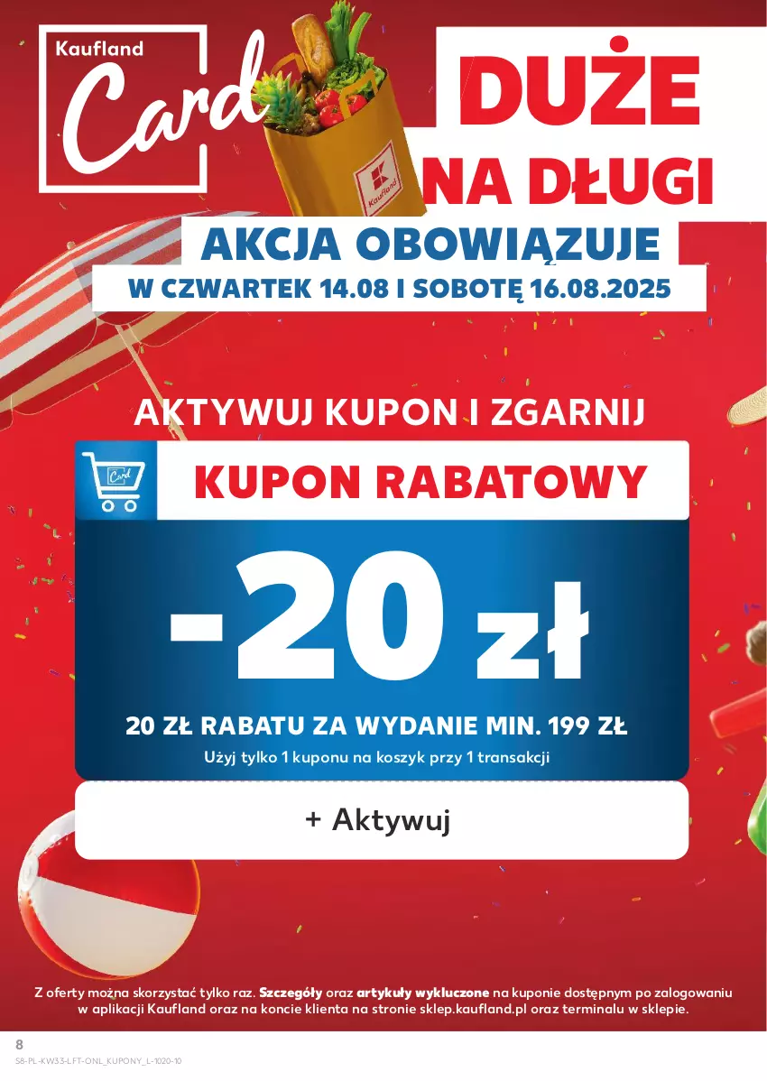 Gazetka promocyjna Kaufland - Gazetka tygodnia - ważna 13.08 do 20.08.2025 - strona 8 - produkty: Kosz, Tran