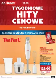 Gazetka promocyjna Kaufland - Gazetka tygodnia - Gazetka - ważna od 20.08 do 20.08.2025 - strona 54 - produkty: Sok, Gra, Dzbanek, Blender ręczny, Blender, Rozdrabniacz, Tera, Tefal, Fa