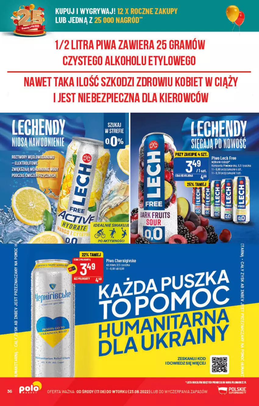 Gazetka promocyjna PoloMarket - Gazetka pomocyjna - ważna 17.08 do 23.08.2022 - strona 36 - produkty: Gra, Piec, Piwa, Top