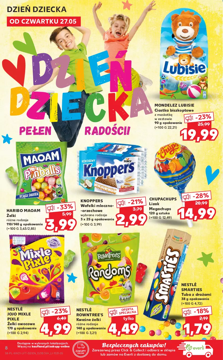 Gazetka promocyjna Kaufland - OFERTA TYGODNIA - ważna 27.05 do 01.06.2021 - strona 8 - produkty: Ciastka, Haribo, Knoppers, Lubisie, Nestlé, Piec