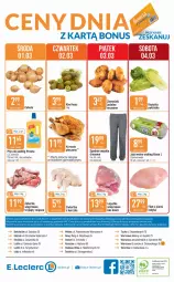 Gazetka promocyjna E Leclerc - Gazetka - ważna od 11.03 do 11.03.2023 - strona 20 - produkty: Kurczak, Cebula, Sos, Por, Jaja, Kosz, Kiwi, Ziemniaki, Dres, Spodnie, Pronto