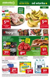 Gazetka promocyjna Stokrotka - Supermarket - Gazetka - ważna od 08.05 do 08.05.2024 - strona 1 - produkty: Piwa, Piwo, Kurczak, Banany, Nałęczowianka, Top, Gra, Węgiel drzewny, Papier, Tyskie, Ręcznik, Skrzydełka z kurczaka, Foxy, Woda, Grill, Kiełbasa, Pomidory, Kiełbasa śląska