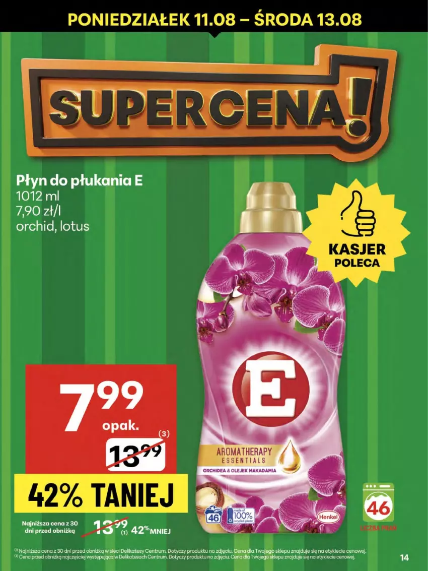 Gazetka promocyjna Delikatesy Centrum - Franczyza DC32 Czwartek - ważna 07.08 do 13.08.2025 - strona 14 - produkty: Płyn do płukania, Rum