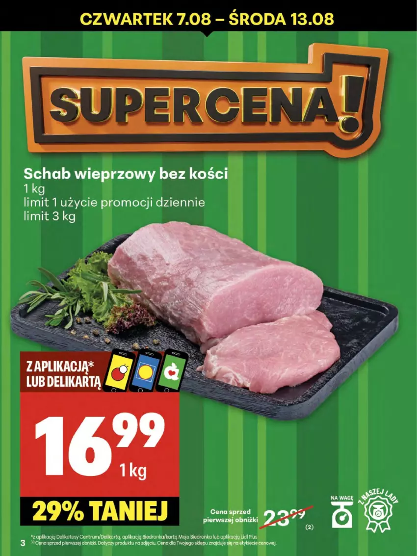 Gazetka promocyjna Delikatesy Centrum - Franczyza DC32 Czwartek - ważna 07.08 do 13.08.2025 - strona 3 - produkty: Rum, Schab wieprzowy