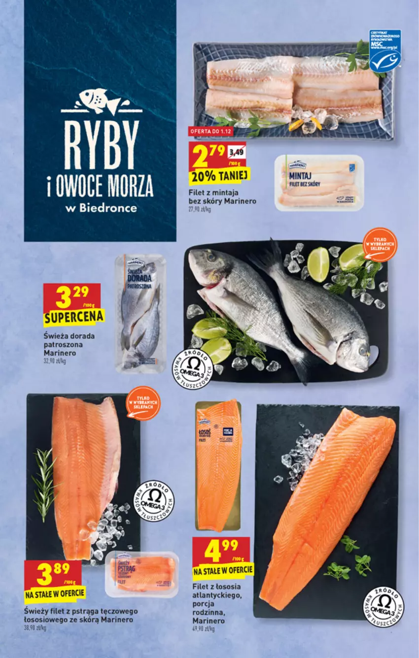 Gazetka promocyjna Biedronka - W tym tygodniu - ważna 29.11 do 04.12.2021 - strona 15 - produkty: Filet z pstrąga, Por, Pstrąg, Sos