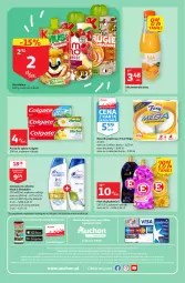 Gazetka promocyjna Auchan - Gazetka Rewelacyjnie małe ceny Auchan Supermarket - Gazetka - ważna od 11.01 do 11.01.2023 - strona 8 - produkty: Sok pomarańczowy, Sok, Ser, Mus, Papier, Pasta do zębów, Tera, Płyn do płukania, Ręcznik, Rolki, Szampon, Foxy, Kubuś, Colgate, LG