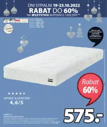 Gazetka promocyjna Jysk - Oferta tygodnia - Gazetka - ważna od 27.11 do 27.11.2022 - strona 4 - produkty: Materac sprężynowy, Sok, Materac, Tera, Kokos, Fa