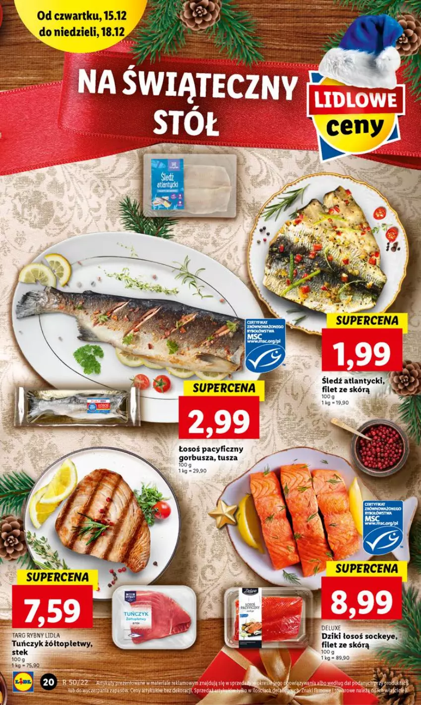 Gazetka promocyjna Lidl - GAZETKA - ważna 15.12 do 18.12.2022 - strona 24 - produkty: Stek, Top, Tuńczyk, Tusz