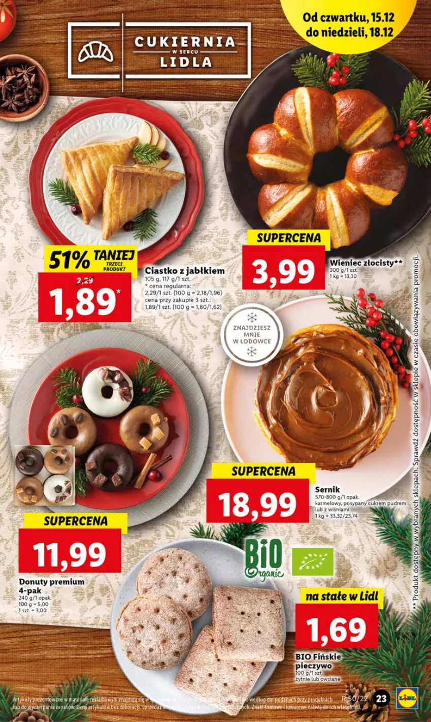 Gazetka promocyjna Lidl - GAZETKA - ważna 15.12 do 18.12.2022 - strona 27 - produkty: Donut, Nuty, Ser