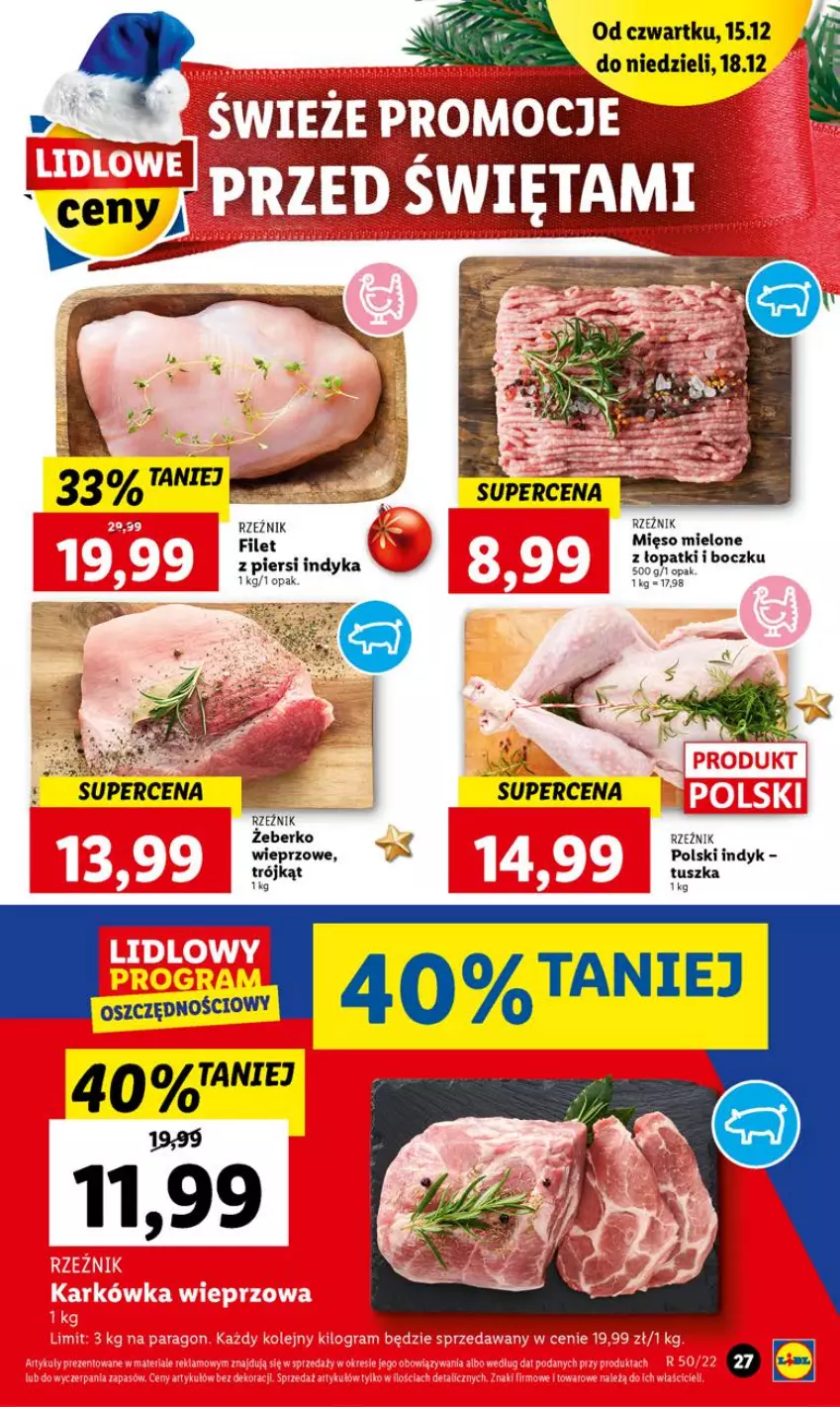 Gazetka promocyjna Lidl - GAZETKA - ważna 15.12 do 18.12.2022 - strona 31 - produkty: Mięso, Mięso mielone, Tusz