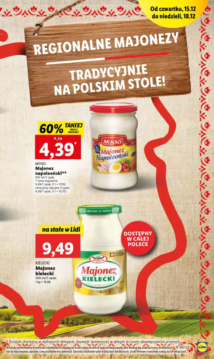 Gazetka promocyjna Lidl - GAZETKA - ważna 15.12 do 18.12.2022 - strona 41 - produkty: Majonez, Oleo, Por