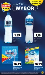 Gazetka promocyjna Lidl - GAZETKA - Gazetka - ważna od 18.12 do 18.12.2022 - strona 9 - produkty: Nałęczowianka, Finish, Tablet, Woda mineralna, Zmywarki, Woda, Tabletki do zmywarki