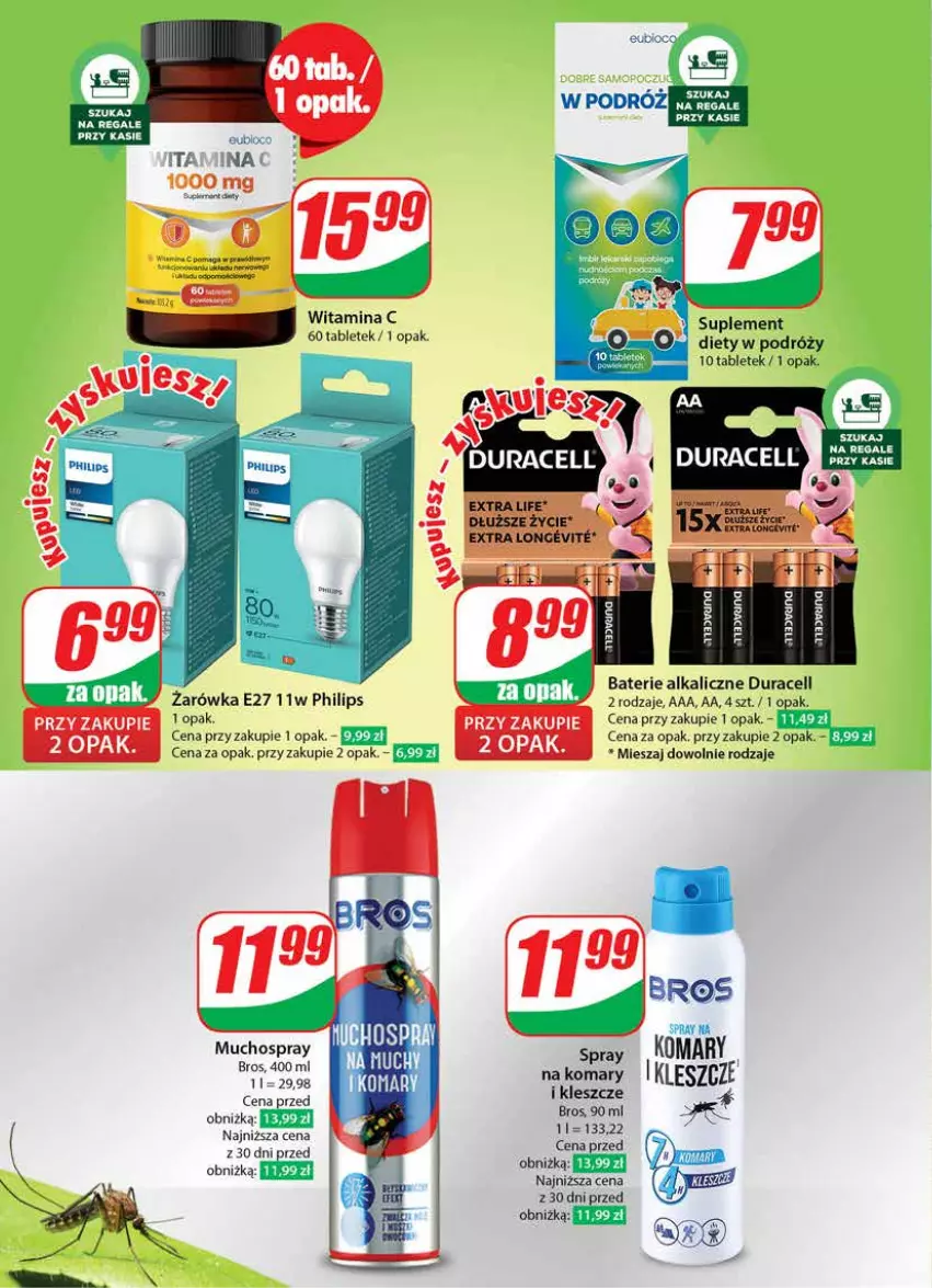 Gazetka promocyjna Dino - Gazetka 32 / 2024 - ważna 07.08 do 13.08.2024 - strona 60 - produkty: Baterie alkaliczne, Duracell, Philips, Por, Tablet