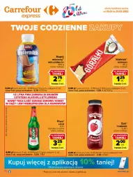 Gazetka promocyjna Carrefour - Gazetka Express - Gazetka - ważna od 21.03 do 21.03.2022 - strona 1 - produkty: Piwa, Piwo, Piec, Sok, Gra, Wafelek, Kosz, Tymbark, Napój mleczny, Napój, Góralki