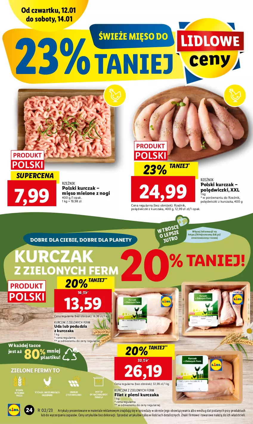 Gazetka promocyjna Lidl - GAZETKA - ważna 12.01 do 14.01.2023 - strona 26 - produkty: Filet z piersi kurczaka, Kurczak, Mięso, Mięso mielone, Polędwiczki z kurczaka, Por, Wazon