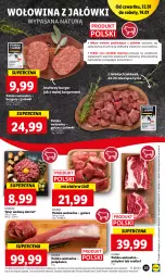 Gazetka promocyjna Lidl - GAZETKA - Gazetka - ważna od 14.01 do 14.01.2023 - strona 25 - produkty: Polędwica, Mięso wołowe, Sok, Sokołów, Tatar wołowy, Burger, Wołowina, Rostbef, Mięso