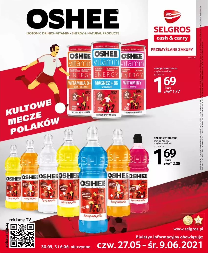 Gazetka promocyjna Selgros - Katalog Euro - ważna 13.05 do 31.05.2021 - strona 1 - produkty: Fa, LG, Napoje, Oshee, Tran