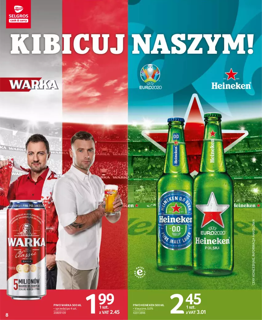 Gazetka promocyjna Selgros - Katalog Euro - ważna 13.05 do 31.05.2021 - strona 8 - produkty: Heineken, Piwo, Warka