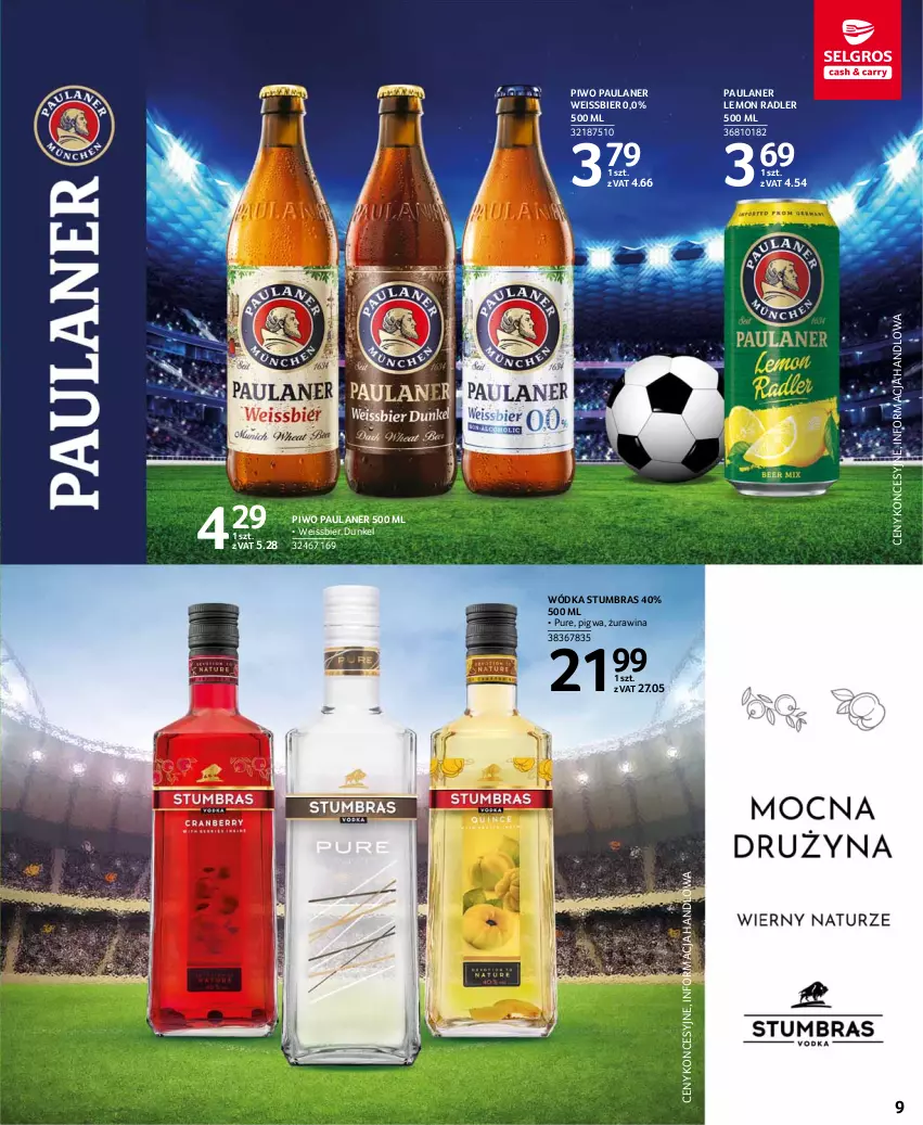 Gazetka promocyjna Selgros - Katalog Euro - ważna 13.05 do 31.05.2021 - strona 9 - produkty: Piwo, Pur, Radler, Wódka