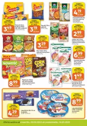 Gazetka promocyjna Gama - Gazetka Gama - Gazetka - ważna od 03.03 do 03.03.2023 - strona 6 - produkty: Corn flakes, Lajkonik, Chipsy, Lody, Owsianka, Przysnacki, Precelki, Krakersy, Milka