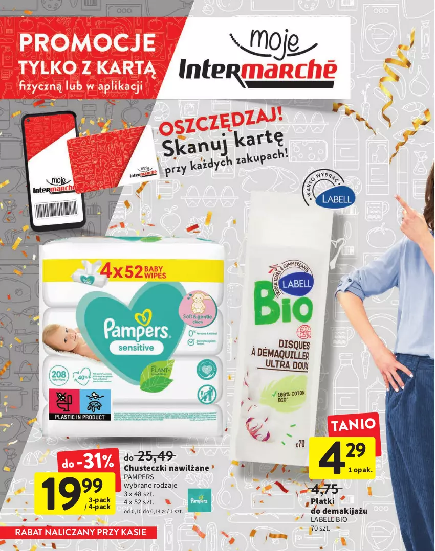 Gazetka promocyjna Intermarche - Gazetka Intermarche - ważna 22.09 do 05.10.2022 - strona 14 - produkty: Bell, Chusteczki, Makijaż, Pampers