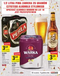 Gazetka promocyjna Intermarche - Gazetka Intermarche - Gazetka - ważna od 05.10 do 05.10.2022 - strona 11 - produkty: Piwo, Warka, Perła, Radler, Kozel
