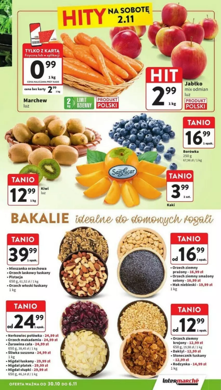 Gazetka promocyjna Intermarche - ważna 30.10 do 06.11.2024 - strona 3 - produkty: Borówka, Mieszanka orzechowa