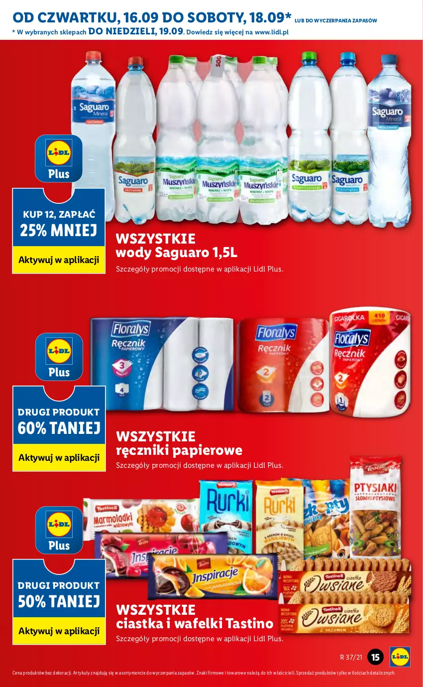 Gazetka promocyjna Lidl - GAZETKA - ważna 16.09 do 19.09.2021 - strona 15 - produkty: Ciastka, Papier, Ręcznik, Ręczniki papierowe