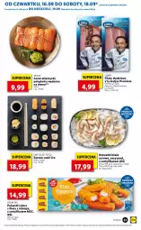 Gazetka promocyjna Lidl - GAZETKA - Gazetka - ważna od 19.09 do 19.09.2021 - strona 25 - produkty: Polędwica, Paluszki rybne, Matjas, Pieprz, Sushi, Krewetki, Bazyl, Mintaj, Bazylia, Lisner