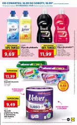 Gazetka promocyjna Lidl - GAZETKA - Gazetka - ważna od 19.09 do 19.09.2021 - strona 45 - produkty: Płyn do prania, Papier, Velvet, Płyn do płukania, Ręcznik, Perwoll, Kapsułki do prania, Lenor