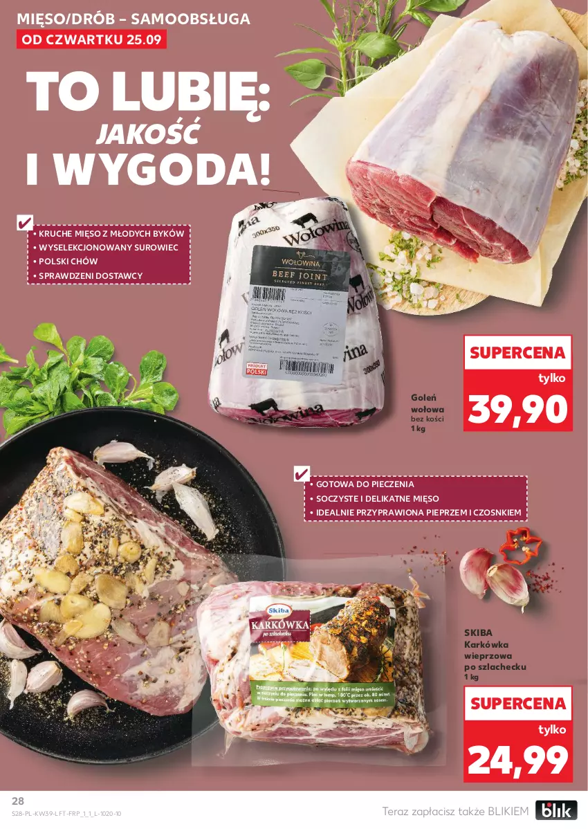 Gazetka promocyjna Kaufland - Gazetka tygodnia - ważna 25.09 do 01.10.2025 - strona 28 - produkty: Drób, Karkówka wieprzowa, Mięso, Piec, Pieprz, Tera