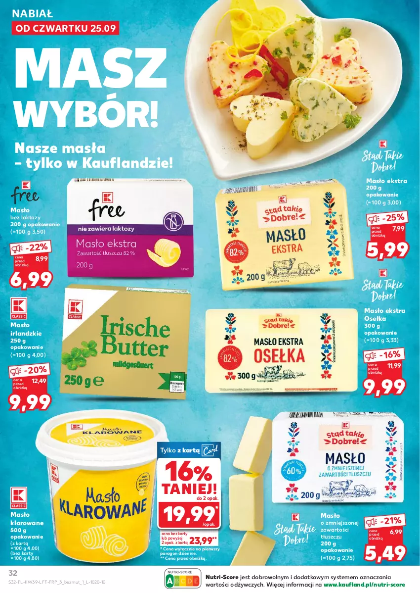Gazetka promocyjna Kaufland - Gazetka tygodnia - ważna 25.09 do 01.10.2025 - strona 32 - produkty: Masło, Masło klarowane